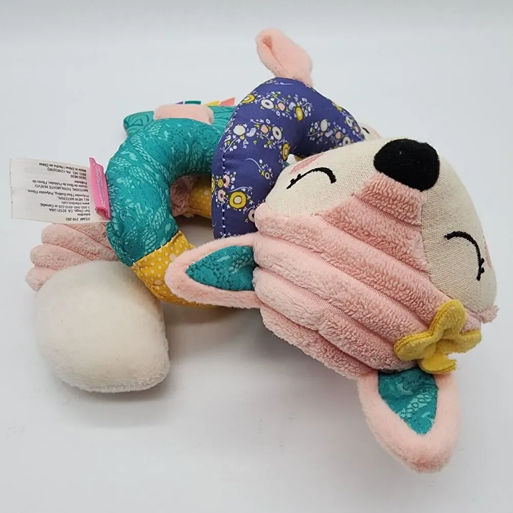 Infantino Go GaGa Spiral Car Seat Activity Toy Pink Fox Car Seat Toy Unisex